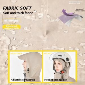 Impermeable Personalizado <span class=keywords><strong>de</strong></span> Moda con Capucha Larga, Oxford/EVA, Reutilizable, Cortavientos, para Motocicleta, Ciclismo, Protección Completa contra la <span class=keywords><strong>Lluvia</strong></span> - Product Image 3