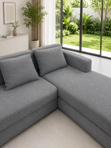 Canapé modulaire confortable Sudut avec revêtement en tissu personnalisé pour salon minimaliste - Product Image 5