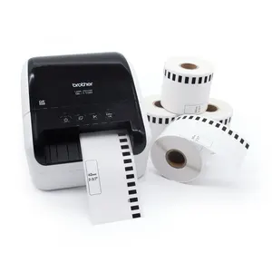 Compatible Dk-22205 Dk22205 Dk 22205 Dk2205 Black on White Self Adhesive Thermal Paper Label Roll for Brother Printer