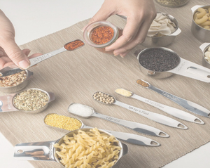 square Stainless Steel <b>Measuring</b> Cup <b>Measuring</b> <b>Spoon</b> 6-Piece Set Seasoning <b>Spoon</b> Baking <b>Measuring</b> Seasoning <b>Spoon</b> with Scale - Product Image 6