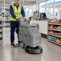 Nettoyeur de sols CleanHorse H20 pour hôtel, machine à balayer les sols, alimentée par batterie, pour restaurant, bureau, immeuble, 2300 ㎡ Machine de nettoyage des sols