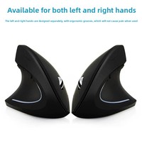 Penjualan Terbaik dari pabrik tetikus nirkabel vertikal tangan kanan atau tangan kiri Mouse komputer ergonomis isi ulang