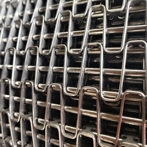 Gıda Sınıfı Paslanmaz Çelik 304 Metal Konveyör Zinciri Tel Örgü Bant Bisküvi Fırını Unlu Mamüller Tavlama Fırını Tünel Soğutma İçin - Product Image 6