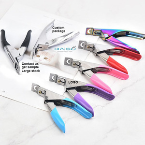 Cortaúñas Profesional de Acero Inoxidable en Forma de U, Hecho a Mano, Cortador de Puntas Seguro para <span class=keywords><strong>Uñas</strong></span> Acrílicas de Salón - Product Image 1