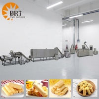 Ligne de production clé en main de snacks soufflés à cœur, de rouleaux de riz sandwich et de barres céréalières, avec extrudeuse bivis