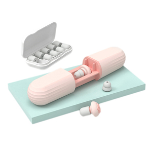 Petits bouchons d'oreille réutilisables en silicone et en mousse PU Protection auditive de sécurité avec fonctions antibruit et antibruit <span class=keywords><strong>pour</strong></span> le sommeil - Product Image 1