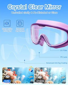 <span class=keywords><strong>Gafas</strong></span> <span class=keywords><strong>de</strong></span> Natación para Niños Seasprint, Antivaho, Antiderrames, Visión Amplia, 3-14 Años, con Tapones para los Oídos y Pinza Nasal - Product Image 4