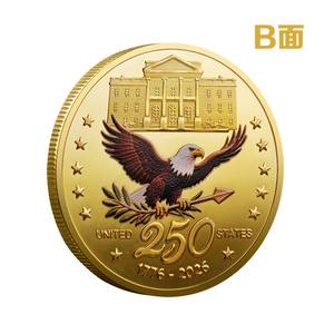Gedenkmünze zum 250-jährigen Jubiläum der Vereinigten Staaten, doppelseitig geprägte, plattierte Münzen, ideales Geschenk für Enthusiasten - Product Image 3