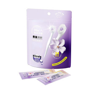 RTS ODM/OEM nane ve şeftali aromalı boncuklu diş fırçaları tek kullanımlık <span class=keywords><strong>Mini</strong></span> taşınabilir seyahat diş fırçası - Product Image 3