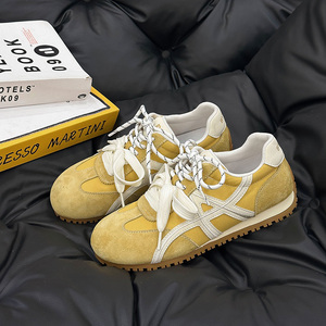 Baskets blanches plates pour femmes, collection Printemps 2026, confortables, légères, antidérapantes, en cuir véritable, style décontracté - Product Image 6