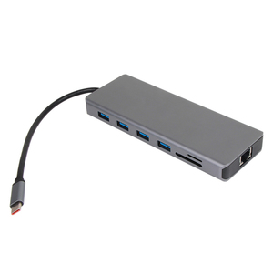 Vcom <span class=keywords><strong>USB</strong></span>-<span class=keywords><strong>C</strong></span> Docking Station multi-<span class=keywords><strong>c</strong></span>ổng 13 trong 1 TF SD Đầu đọ<span class=keywords><strong>c</strong></span> thẻ dp HDMI * 2 âm thanh pd3.0 phí RJ45 không gian màu xám <span class=keywords><strong>USB</strong></span> Loại <span class=keywords><strong>C</strong></span> <span class=keywords><strong>HUB</strong></span> - Product Image 1