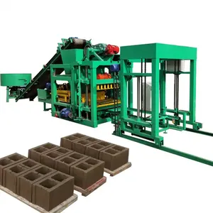 Máquina de fabricación de ladrillos sólidos de cemento Máquina de motor diésel Máquina de bloques manual en África