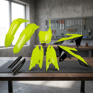 XFUN 2019-2025 per RMZ 250 Kit Completo in Plastica Giallo Fluorescente Modello SUKIT418FDFLU-4228 Accessori per Moto - Product Image 3