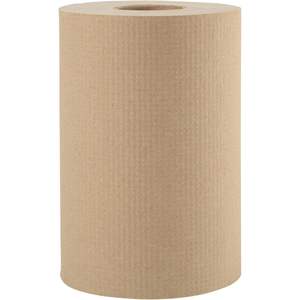 Serviettes en papier enroulées Boardwalk 6252, 8 po x 350 pi, 1 pli, naturelles, pour séchage des mains, lot de 12 rouleaux - Product Image 5