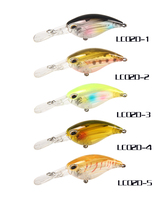 LutacOEM CRANK BAIT/60MM 5.8G/Floating/ HOOK Long Tongue Plate Design Long Wind Choke Design 3D Simulation Eyes