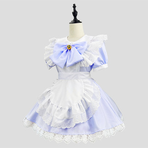 Lolitaドレス日本人かわいいロリータバニーコスプレ黒と白メイドメイド衣装ロリータドレス - Product Image 4