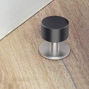 Thiết kế hiện đại cửa thép không gỉ Stopper treo tường Hợp kim kẽm cửa dừng cho khách sạn có tính năng cao su và gỗ thành phần - Product Image 5