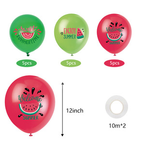Decorazioni per Feste a Tema Anguria, Topper per Torta, Striscione di <span class=keywords><strong>Buon</strong></span> <span class=keywords><strong>Compleanno</strong></span> per Bambine, Palloncini e Decorazioni Murali Fai-da-Te - Product Image 5