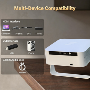 Proyector Nativo Full HD Google <span class=keywords><strong>TV</strong></span> 1080P LCD LED WIFI Oficial <span class=keywords><strong>NET</strong></span>-FLIX Sin Polvo de Alto Brillo - Product Image 3