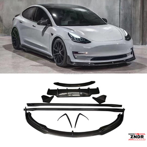 ชุดแต่งตัวถังรถยนต์ MODEL 3 คาร์บอนไฟเบอร์คุณภาพสูงรุ่นใหม่ สำหรับกันชนหน้า ดิฟฟิวเซอร์หลัง สปอยเลอร์ และสเกิร์ตข้าง - Product Image 1
