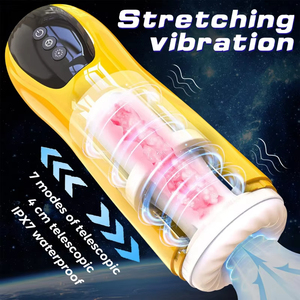 Masturbateur masculin automatique à 7 modes de poussée et de rotation, Godet de masturbation électrique, Godet de poche pour pénis, Jouet sexuel pour hommes - Product Image 1