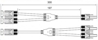 30A 50A Y3 Y4 Y5 1500V 2 à 1 connecteur 2 voies photovoltaïque IP67 PV Y connecteur de branche pour système solaire connecteur de branche