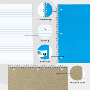 Cahier à spirale magique personnalisé épais 3 trous papier tissu PP selle couture 5 sujets Journal pour voyage règles d'enregistrement scolaire - Product Image 3
