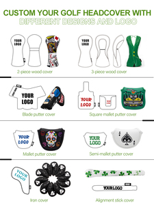 Fundas de cuero para palos de <span class=keywords><strong>golf</strong></span> OEM, fundas de lujo personalizadas para <span class=keywords><strong>driver</strong></span> - Product Image 5