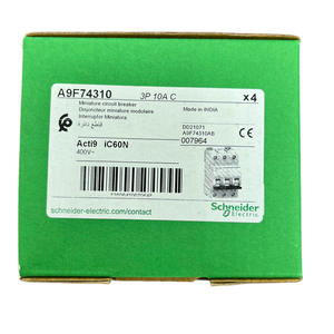 Interruptor Automático Acti 9 IC60N AC MCB A9F74310, Material Industrial PA66, Capacidad de Ruptura de 10kA - Product Image 2