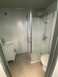 Servizi igienici portatili di lusso moderni servizi igienici <span class=keywords><strong>mobili</strong></span> cabina esterna blocco bagno prefabbricata doccia WC portatile - Product Image 2