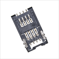 WECONN WL-SIM705-004 Connecteur de carte SIM à charnière 8 broches + 0, H=2,50 mm, Connecteur carte à carte personnalisable