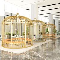 Paravents décoratifs en acier inoxydable, séparateurs de pièce au design contemporain, option d'éclairage, étanches pour jardin, patio, café
