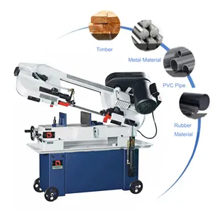 Factory Direct Sale High-Precision Changeable Angle China Cutting Metal Band Saw Machine