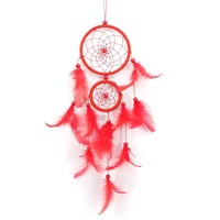 Attrape-rêves indien fait à la main avec décoration de plumes, vente en gros