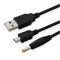 Kabel Data USB 2 in 1 untuk Konsol PSP 2000 Kabel Charger untuk Konsol PSP 3000