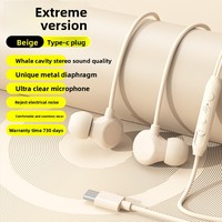 Écouteurs filaires en silicone JL, intra-auriculaires, interface Type-C, confortables pour le sommeil, longue durée d'utilisation, sans réduction de bruit, non étanches