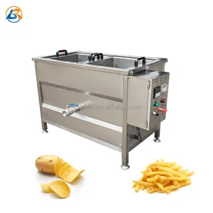 Commercial bun spring roll dough ball meats chicken nuggets chicken wings frying machine automatic frying machine with gas fuel
