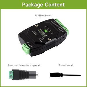 Hub RS485 Aislado de Grado Industrial Waveshare de 4 Canales, Soporte para Montaje en Riel, Amplio Rango de Velocidad de Transmisión, Expande los Subpuertos RS485 de 4 Canales K832 - Product Image 6