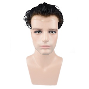 Shunfa-Peluca <span class=keywords><strong>de</strong></span> <span class=keywords><strong>cabello</strong></span> natural <span class=keywords><strong>para</strong></span> hombres, <span class=keywords><strong>cabello</strong></span> sintético con encaje completo - Product Image 2