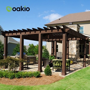 Waterproof WPC Wood Plastic Composite High Quality pergola Aluminium Outdoor Waterproof Gazebos