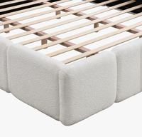 Cama Moderna, Duradera y de Lujo, Tamaño King Size, Precio de Fábrica, para Hotel u Hogar, Cama Tapizada King Size Personalizable