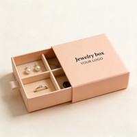 Boîte de rangement de luxe en gros pour bijoux, bagues, boucles d'oreilles, emballages de bracelets, boîtes personnalisées, boîte à montres et à bijoux