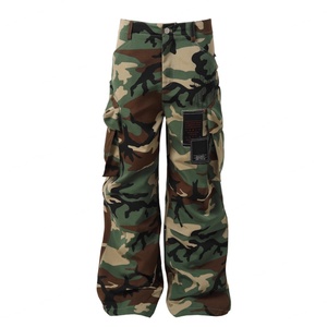 Pantalon Cargo Homme en Tissu Ripstop Décontracté, 100% Coton, Nouveau Modèle Camouflage, Coupe Oversize, Multi-Poches avec Patchs 3D, Vente en Gros - Product Image 3