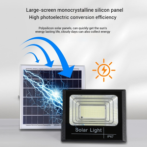 100W-500W ngoài trời không thấm nước dẫn ánh sáng Lũ lụt cho cảnh quan sân vườn ABS nhựa điều khiển từ xa năng lượng mặt trời ánh sáng ban ngày IP67 đánh giá - Product Image 2