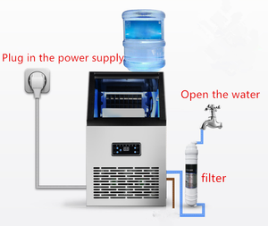 Machine à Glaçons Commerciale 60kg/24H, Machine à Fabriquer les Glaçons Professionnelle - Product Image 6