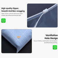 Sacs à fermeture éclair en plastique PE givré pour vêtements, chaussures et chaussettes - Emballage personnalisé avec matériaux recyclables et options de logo