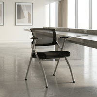 Ensemble chaise et table pliantes compactes ergonomiques à dossier ouvert pour bureau, école et usage commercial