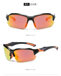 Erkekler ve kadınlar için yeni spor renkler spor bisiklet güneş gözlüğü açık havada gözlük rüzgar geçirmez güneş gözlüğü
