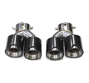 Punta de escape de fibra de carbono dual para <span class=keywords><strong>BMW</strong></span> G20 G21 M340i M240i G22 M440i G42 - Product Image 5