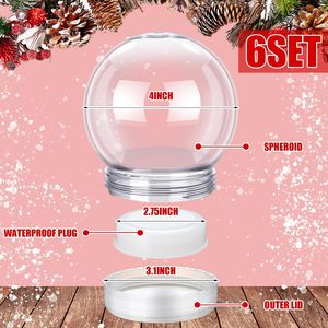Lampe globe en verre LED bonhomme de neige de Noël, lumière néon pour arbre de Noël - Product Image 3